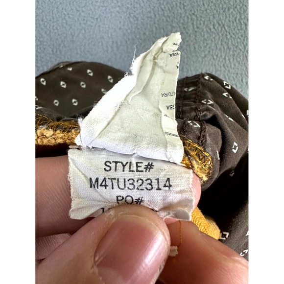 Prana Pants Mens 33x32 Whiskey Brown Tucson Slim Fit Distressed Canvas Organic - Picture 14 of 14